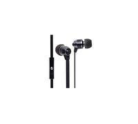 groov e Smart Buds - Wired In-Ear Earphones with Remote & Mic - 3.55mm Gold Plug Audio Jack - Music Playback & Hands-Free Calls - Includes Earbuds (3x Sizes) - Black