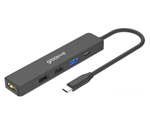 GROOV-E GVPC10BK 5-port USB Type-C Hub
