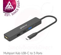 Groov-e GVPC10BK USB-C Multiport Hub│HDMI - USB-C and USB-A x 3│5 Port│Black