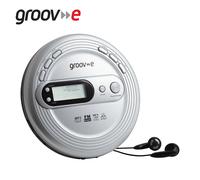 Groov-e Retro Series Personal CD Player + Radio MP3 Playback and Earphones Silver