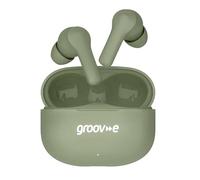 groov e Jive Buds True Wireless Earphones with Charging Case - Green - True Wireless Stereo, 15 Hours of Playback, Touch Control, Voice Assistant Support, Enjoy Music Anywhere