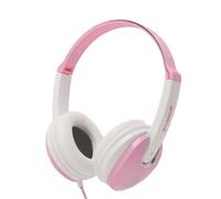 Groov-e Kidz On-Ear DJ Style Headphones with Adjustable Headband, Soft Ear Pads, 3.5mm Headphone Socket for Smartphones, Tablets & Laptops - Pink