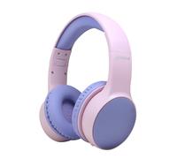 groov e KIDZ Wireless Bluetooth Headphones for Kids - Over the Ear Headphone with a Volume Limiter Switch, Adjustable Headband, & 20Hrs Audio Playback - 3.5mm Audio Jack - Pink