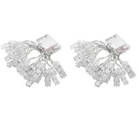 groov e LED Clips - 3m Photo Clip Strip Lights with 20 LED Clips - Warm White Lighting - Battery Operated (Pack of 2)