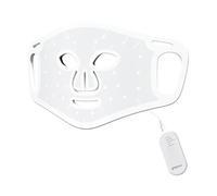 Groov-e LED Light Therapy Face Mask - 102 LED Lights, 4 Colour Modes, USB Rechargeable with Adjustable Straps - White