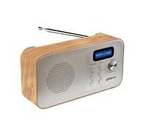 Groov-e Lisbon Portable DAB & FM Digital Radio - Portable Radio with Bluetooth Connectivity, LCD Display, Built-In Alarm Clock & Headphone Jack - USB or Battery Operated