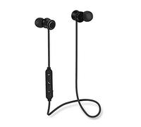 groov e Metal Buds - Wireless Earphones with Remote & Mic - Bluetooth Connectivity - Neckband Headphones with Ergonomic Design - USB Charging - 4hrs Audio Playback - Black