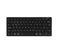 groov e Mult-Device Wireless Keyboard - Compact Qwerty Keyboard, Cordless Computer Accessories for Laptops and PCs, Ergonomic Design, Bluetooth 5.0 Connection - Black