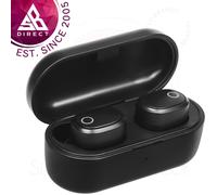 Groov-e Music Buds True Wireless Earphones with Charging Case - Black