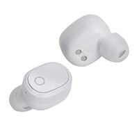 groov e Music Buds - Wireless Bluetooth In-Ear Earphones - Earbuds with Built-in Mic, Hands-Free Calling, Charging Case, & Voice Assistant - 18hrs Audio Playback - White
