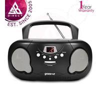 Groov-e Original Boombox Portable CD Player with AM/FM Radio│LED Display│InUK