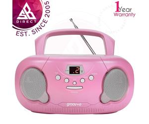 Groov-e Original Boombox Portable CD Player with AM/FM Radio│LED Display│InUK