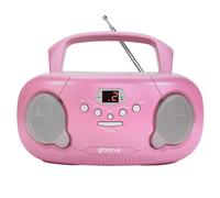 Groov-e Original Boombox - Portable CD Player with Bluetooth, Radio, 3.5mm Au...