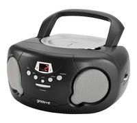 Groov-e Original Boombox Portable CD Player With Radio 3.5mm AUX Input Headphone