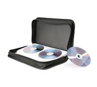 GROOV-E OXFORD CLOTH DC/DVD WALLET WITH 120 SLEEVES - BLACK - GVPC23BK