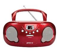 Groov-e Portable Cd Radio Boombox GVPS733/BE Red