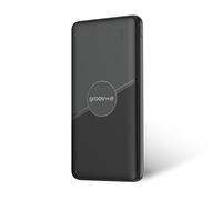 Groov-e Power Bank 10000 - Portable Phone Charger Power Bank for Smartphone, Android, & iPhone - 10000mAh Fast Charging - USB-A & USB-C Output, USB-C & Micro-USB Input - Pre-Charged