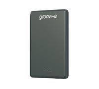 Groov-e Power Bank 5000mAh Portable Magnetic Wireless Charger - Silver - Fast Charging, Recharges Smartphones Up to 2 Full Times, USB-C Input and Output, Compatible with MagSafe