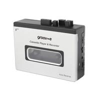 Groov-e Retro Cassette Player & Recorder with Bluetooth, Headphones, Microphone