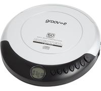 Groov-e RETRO Compact CD Player - Personal Music with CD-R & Silver