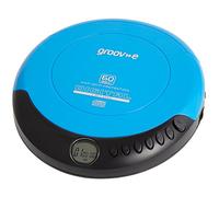 Groov-e GVPS110 Retro Series CD Player With Earphones, Black Red Blue Silver