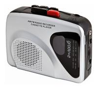 Groov-e Retro Personal Cassette Player and Recorder with Earphones - Silver - GVPS525SR