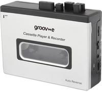 GROOV-E Retro Series GV-PS530 Cassette Player & Recorder - Silver, Silver/Grey