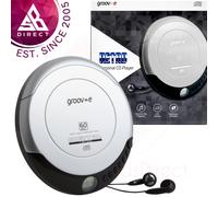 Groov-e RETRO Compact CD Player - Personal Music with CD-R & Silver