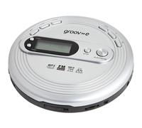 Groov-e Retro Series Personal CD Player with FM Radio Silver - GVPS210SR