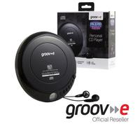 GROOV-E RETRO SERIES PERSONAL PORTABLE CD PLAYER WALKMAN - BLACK - GVPS110/BK