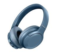 groov e Rhythm Wireless Headphones - Active Noise Cancelling Headphones with 32Hrs of Audio Playback - Bluetooth & 3.5mm Audio Jack - Blue