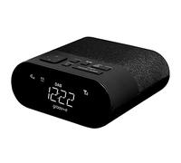 Groov-e Roma DAB & FM Clock Radio - Alarm Clock with USB Charging Port - LED Display - Mains Operated - Portable Radio - 40 Preset Stations - Black