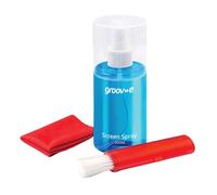Groov-e Screen Cleaning Kit - Cleaning Solution and Microfibre Cloth for Smartphones, Tablets, Laptop Screens, and Monitors