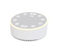 Groov-e White Noise Device Serenity – Six Sounds, Night Light, Timer, Rechargeable – White