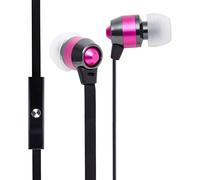 groov e Smart Buds - Wired In-Ear Earphones with Remote & Mic - 3.55mm Gold Plug Audio Jack - Music Playback & Hands-Free Calls - Includes Earbuds (3x Sizes) - Pink