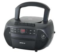 Groov-e GVPS833BK Traditional Boombox Portable CD & Cassette Player with Radio - Black UK Plug shop4world.com