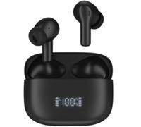 Groov-e Ultra Buds Active Noise Cancelling True Wireless Earbuds Black, Black