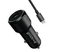 Groov-e USB Car Charger 30W and USB-C to USB-C Cable