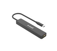 Groov-e GVPC10BK USB-C Multiport Hub - 5 Ports: HDMI 4K, PD 100W, USB-C, USB-A x3 - Plug & Play, Compact