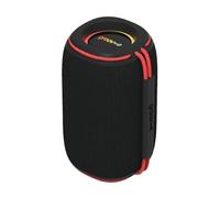 groov e Wave Glow Wireless Speaker - 10W Portable Travel Speaker with LED Lights, 8 Hours Audio Playback, Rechargeable Battery, Bluetooth Connectivity - Black