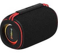 groov e Wave Portable Wireless Bluetooth Speaker 5W - with Carabiner Clip, Built-in Mic and Voice Assistant - Black