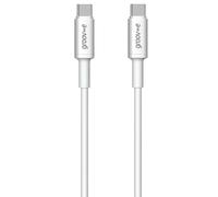 Groov-e 1m USB-C to USB-C PVC Cable, White