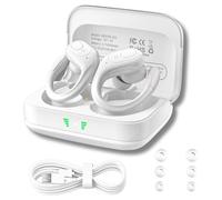 Groove Electronics Wireless Bluetooth Earbuds with Charging Case | Wireless Sports Earbuds | Running Ear Phones | White