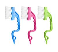 Groove Gap Cleaning Brush,3 PCS Kitchen Cleaning Tools Mini Corner Cleanings Tool Hand-held Shower Door Gap Cleaner for Window Blinds Sliding Door Track Gaps Corner Cleaner Brush Keyboard