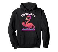 Groove Lagoon Dj Flamingo Headphones Fun Pullover Hoodie