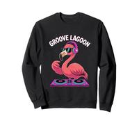Groove Lagoon Dj Flamingo Headphones Fun Sweatshirt