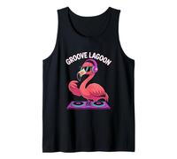 Groove Lagoon Dj Flamingo Headphones Fun Tank Top