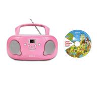 Groove Orginal Boombox & Kids Story CD Bundle Portable CD Player with Radio,...
