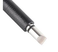 Groove Sharpener Square Regrooving Tool with Aluminum Alloy Handle, Convenient Stainless Steel Club Cleaner for Better Ball Control, Suitable for Enthusiasts (Black)