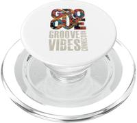 Groove Vibes Connection Design, Good Positive Mood & Music PopSockets PopGrip for MagSafe
